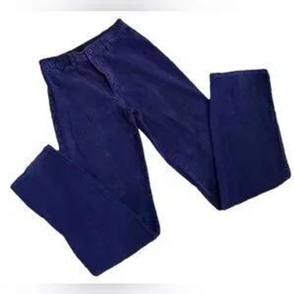 Moody‎ Goose High Rise Corduroy Pants Women Size 9 10 Blue Vintage 70's